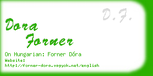 dora forner business card